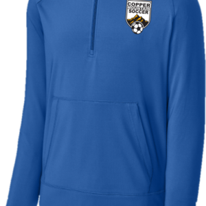 Men's Sport-Tek half Zip Hoodie blue