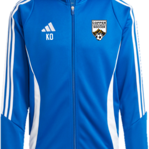 blue adidas training jacket front